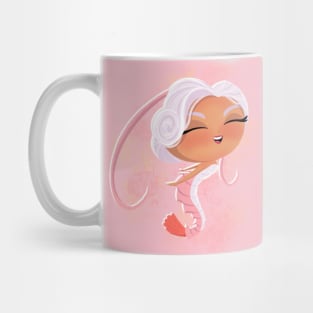 Chibi shrimp mermaid Mug